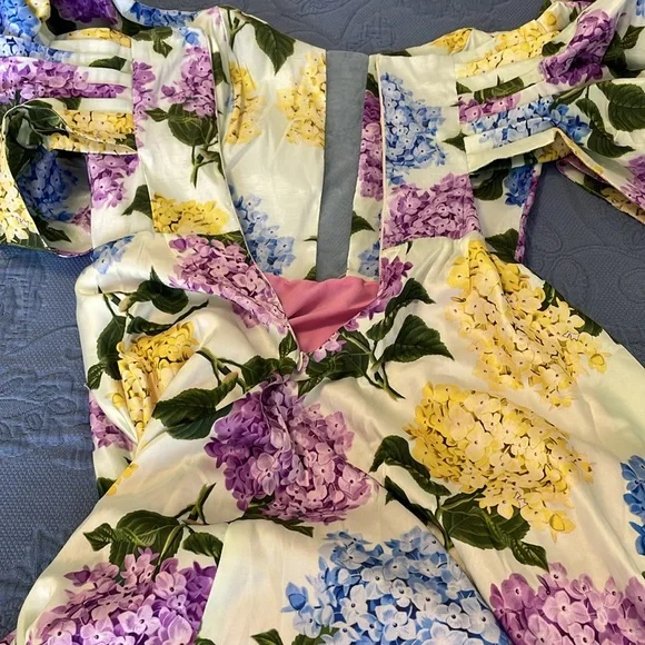 New Mar a Mar Ensencia Floral Hydrangea Satin Dress size Medium - Picture 12 of 15